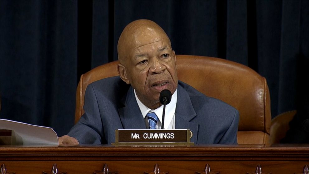 PHOTO:Representative Elijah Cummings, a Democrat from Maryland, questions Hillary Clinton, not pictured, during a House Select Committee on Benghazi hearing in Washington, Oct. 22, 2015. 