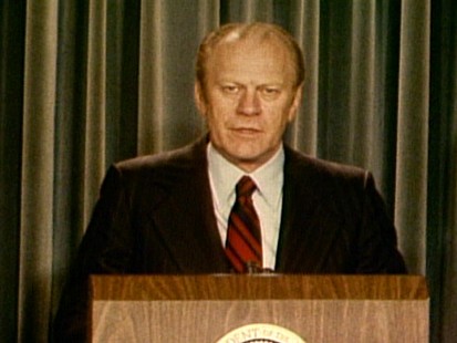 Video of President Ford nominating John Paul Stevens to Supreme Court.
