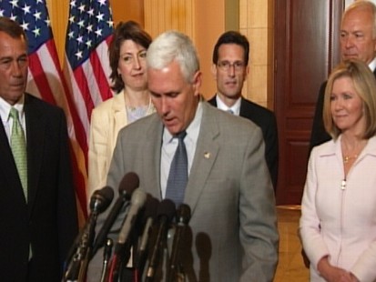 Video: House Republicans hold press conference on spending.