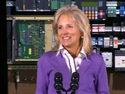 Video of Jill Biden touting the community college education system.