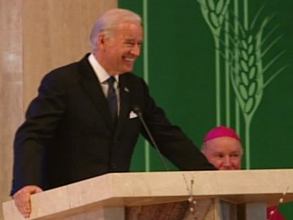 Video of Vice President Joe Biden speaking at his mother Jeans funeral.