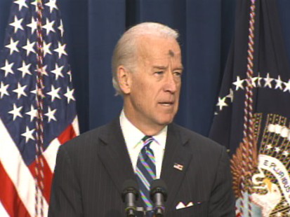 Video of Vice President Joe Biden on first day of lent, discussing stimulus.