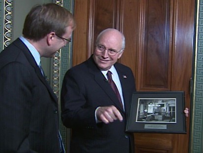 video of vice president cheney discussing his time in office.