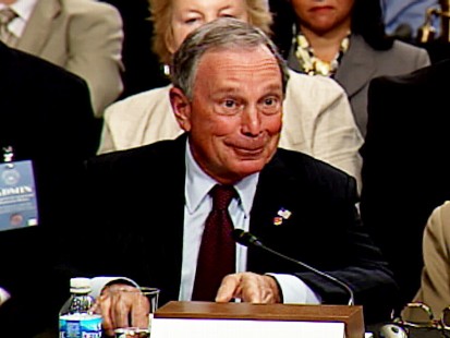 ABC News video of Mayor Bloomberg testifying for Sotomayor.