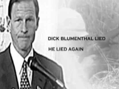 Video: Linda McMahon Ad attacks opponent on saying he served in Vietnam.