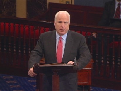 Video of Senator John McCain on Senate floor defending Arizona immigration law.