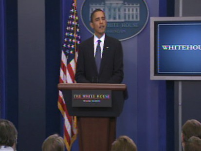 ABC News video of President Obama touting the AARPs endorsement of the House health care reform bill.
