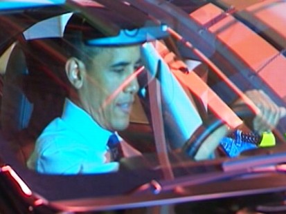 Video: President Barack Obama takes car for a ride.