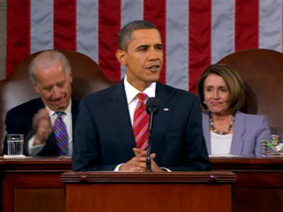 ABC News video of President announcing tax cuts for students during SOTU.