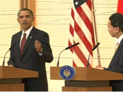 Video of President Obama in Japan with the prime minister.