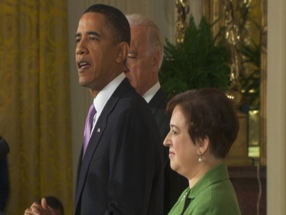 Video of President Obama talking about why he chose Elena Kagan.
