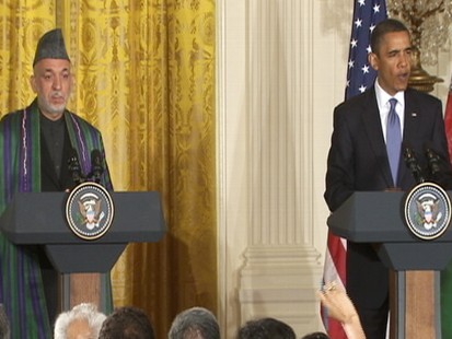 Video of President Barack Obama joint press conference with Hamid Karzai.