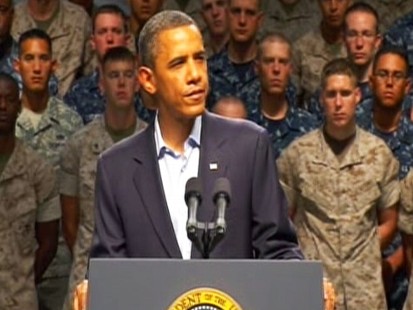 Video of President Barack Obama remarks after meeting with Adm Thad Allen in Florida.