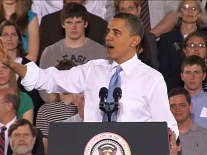ABC News video of President Obama speaking in Portland, Maine.