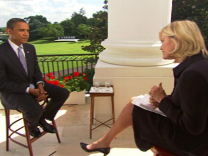 Video of ABCs Diane Sawyer interviewing President Obama.