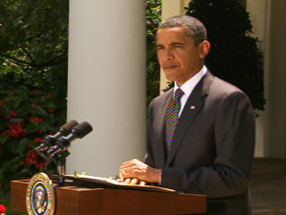 Video of Obama calling on Congress to pass energy legislation.