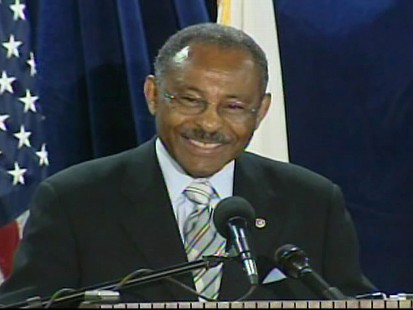 Video of Sen. Roland Burris announcing he will not seek reelection to the Senate in 2010.