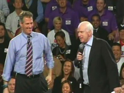 Video of Senator Scott Brown campaigning for Senator John McCain