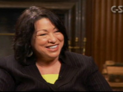Video of Sonia Sotomayor describing how she came to learn that she was goign to be nominated to the Supreme Court.