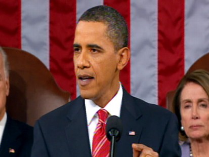 Video of President Obama talking about the economy in the State of the Union.