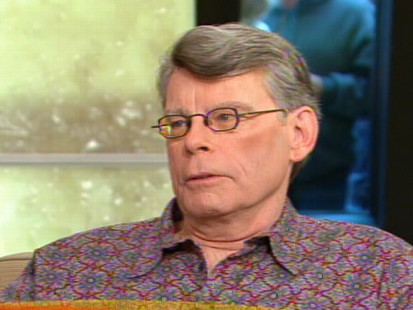 Video of author Stephen King talking about Under the Dome, saying Jake Tapper plays a role.