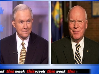 Video of Senator Jeff Sessions and Senator Patrick Leahy on This Week