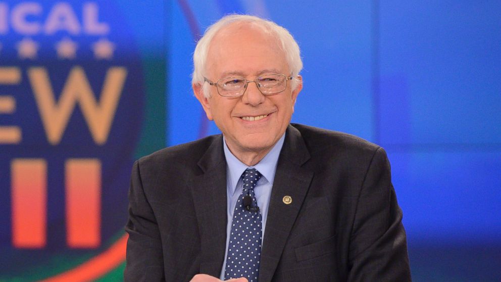 Senator Bernie Sanders is a guest on "The View," April 8, 2016. 