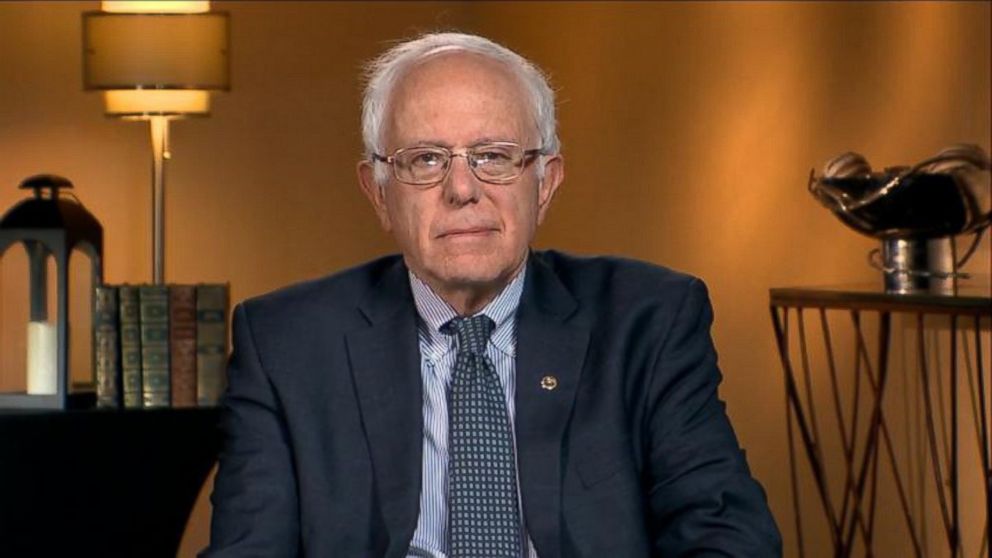 2016 presidential candidate Vermont Sen. Bernie Sanders is interviewed on "This Week with George Stephanopoulos."
