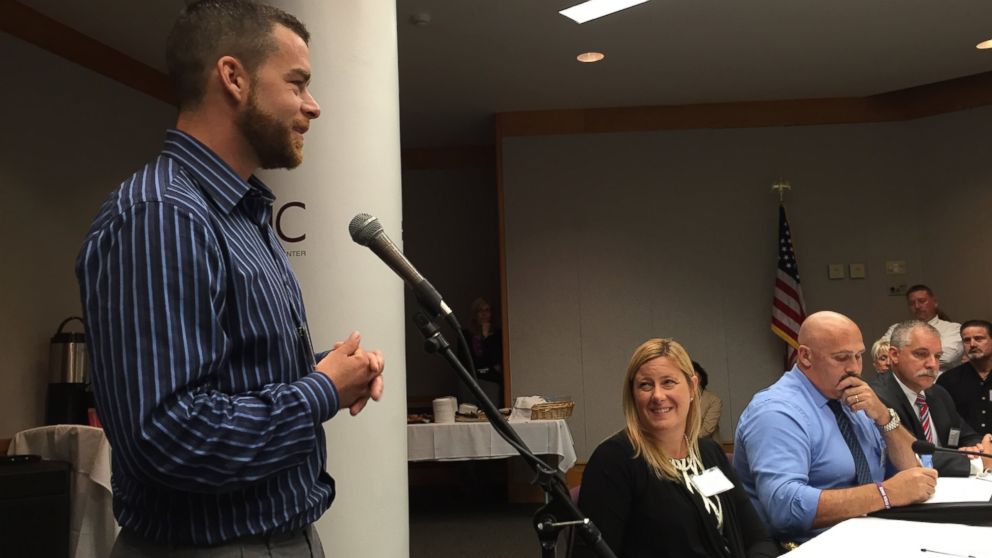 Speaking at a roundtable on substance abuse, Casey Currivan tells Jeb Bush he has been sober for 41 days.