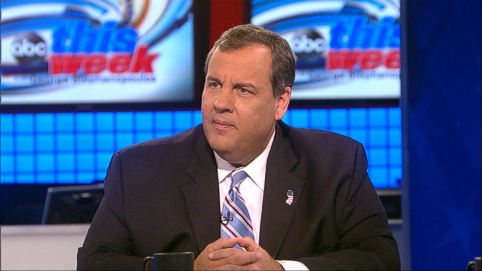 Gov. Chris Christie, R-New Jersey, on ABC's "This Week with George Stephanopoulos."