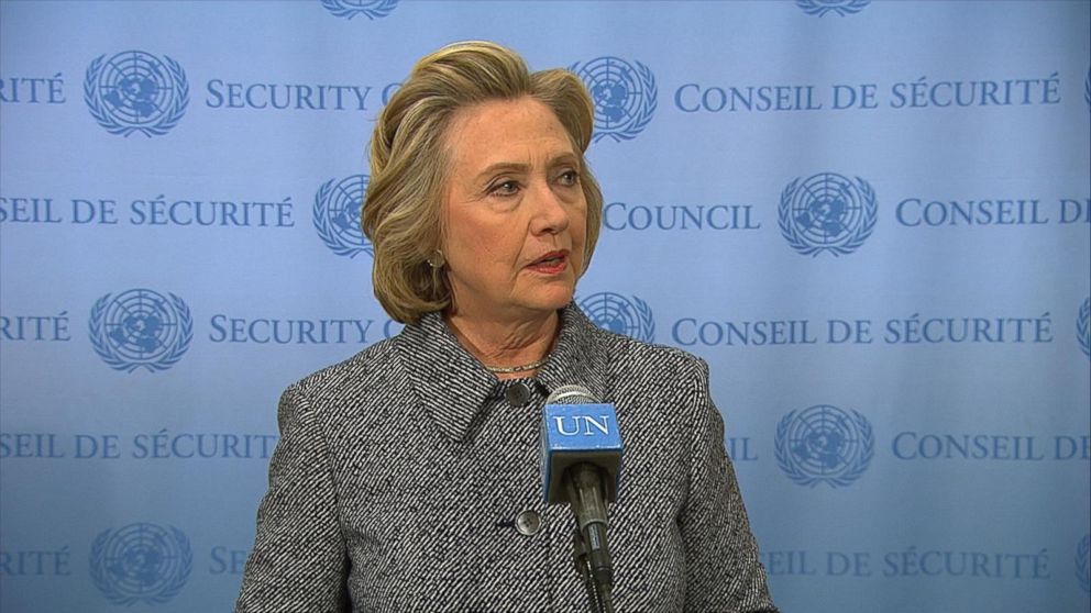 Hillary Clinton speaks at the United Nation, March 10, 2015.