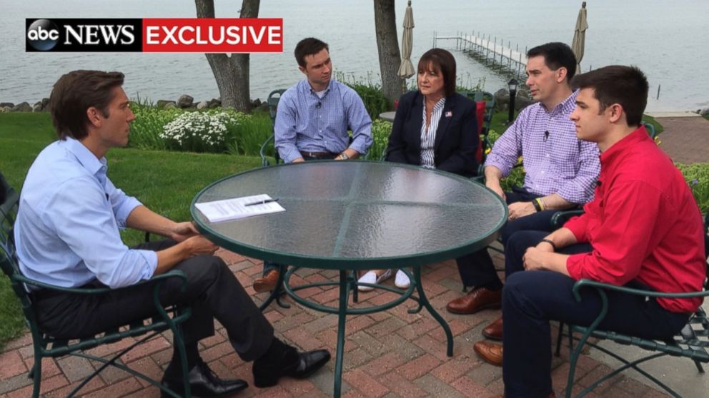 Wisconsin Gov. Scott Walker sits down for an interview with ABC's David Muir on July 12, 2015.