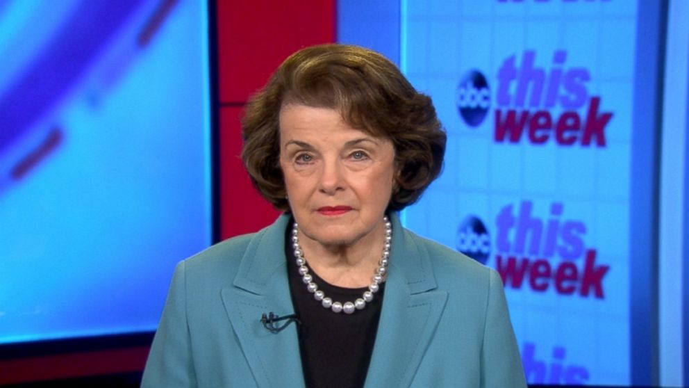 Intelligence Committee Ranking Member Sen. Dianne Feinstein on 'This week'