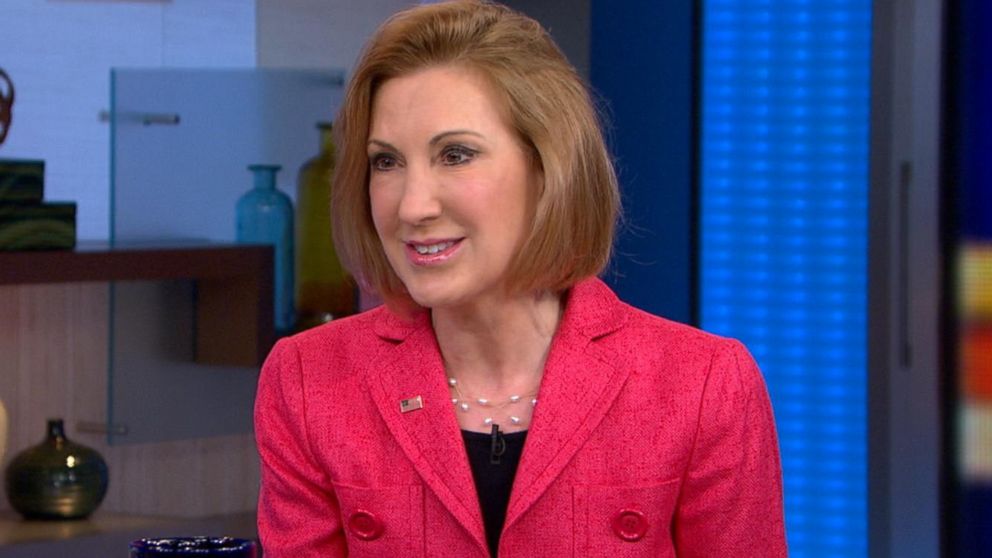 Carly Fiorina is pictured on "Good Morning America" on May 4, 2015.