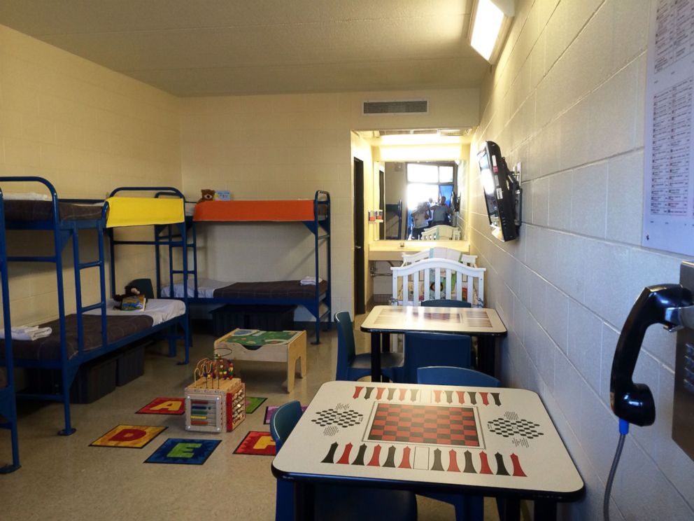 PHOTO: Each "family suite" in ICE's new detention facility for moms and children crossing the border illegally can accommodate up to eight residents