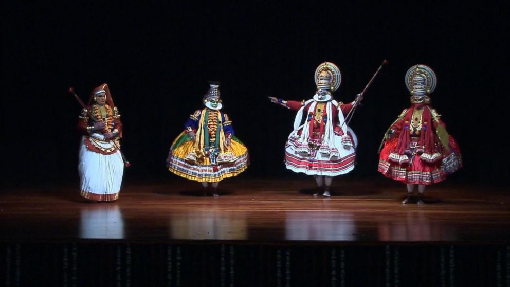 PHOTO: This image shows a cultural performance during the State Dinner at the Rashtrapati Bhavan, the presidential palace, in New Delhi, India, Sunday, Jan. 25, 2015. 