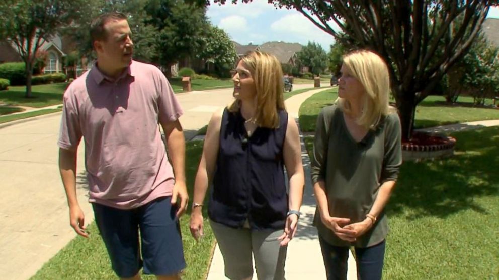 PHOTO: ABC News' Martha Raddatz interviews Brian and Erin Bent in Plano, Texas, July 11, 2016.