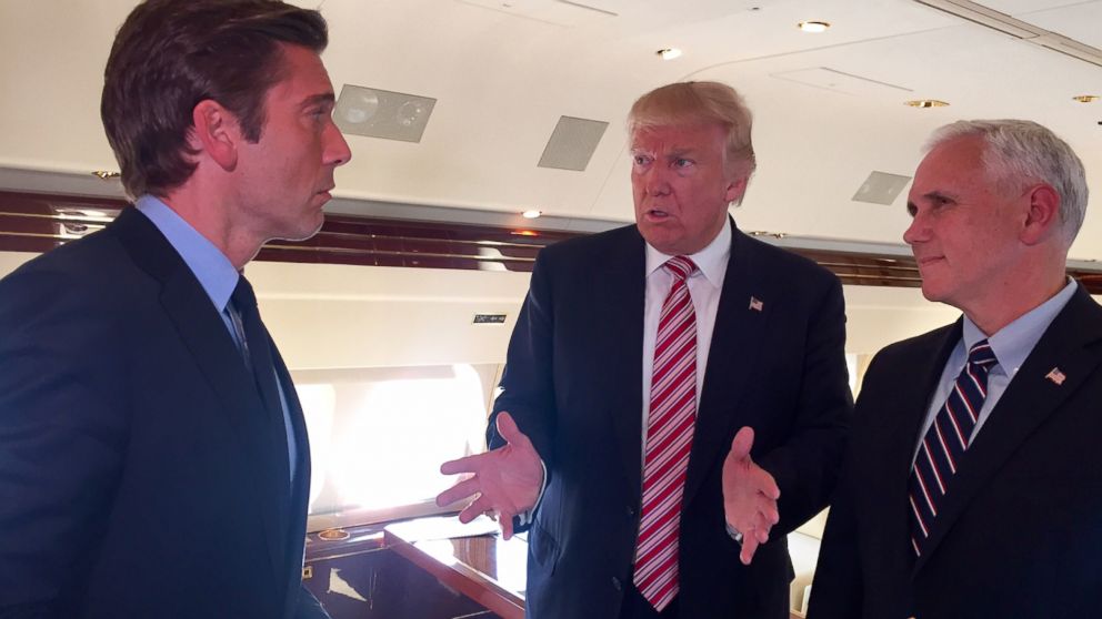 ABC News' David Muir speaks with Republican presidential candidate Donald Trump and vice presidential candidate Mike Pence.