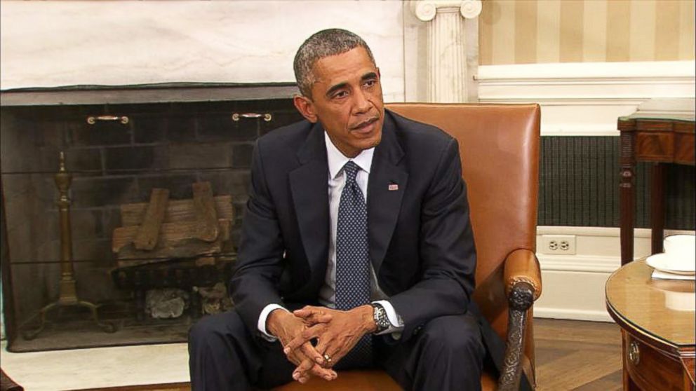 President Barack Obama speaks to the media about Ebola during a meeting at the White House in Washington, Oct. 16, 2014.