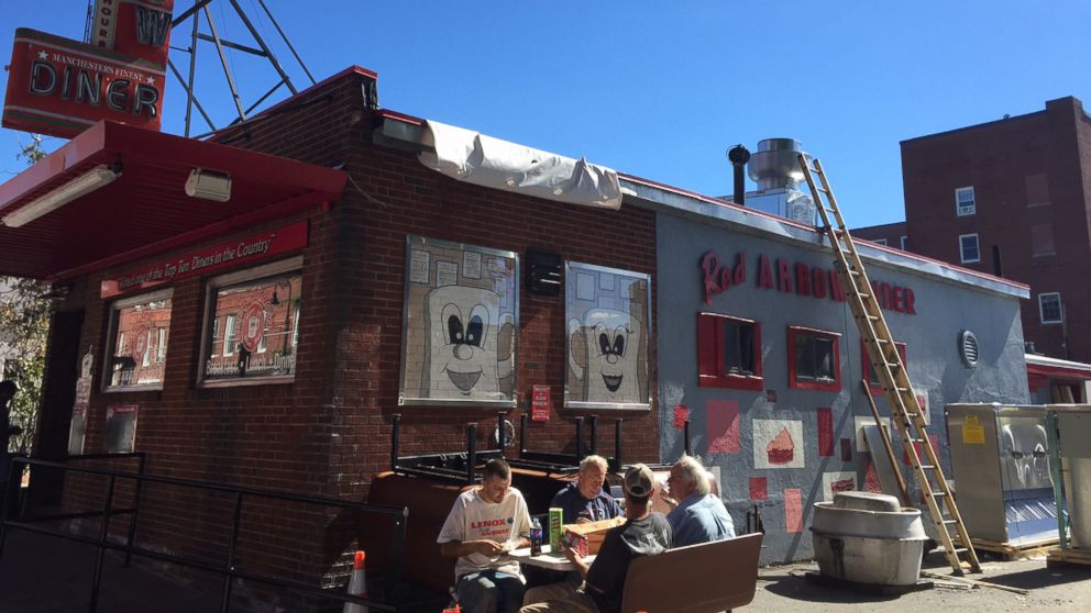 The famous Red Arrow Diner in Manchester is one of many properties being renovated in time for New Hampshire primary.