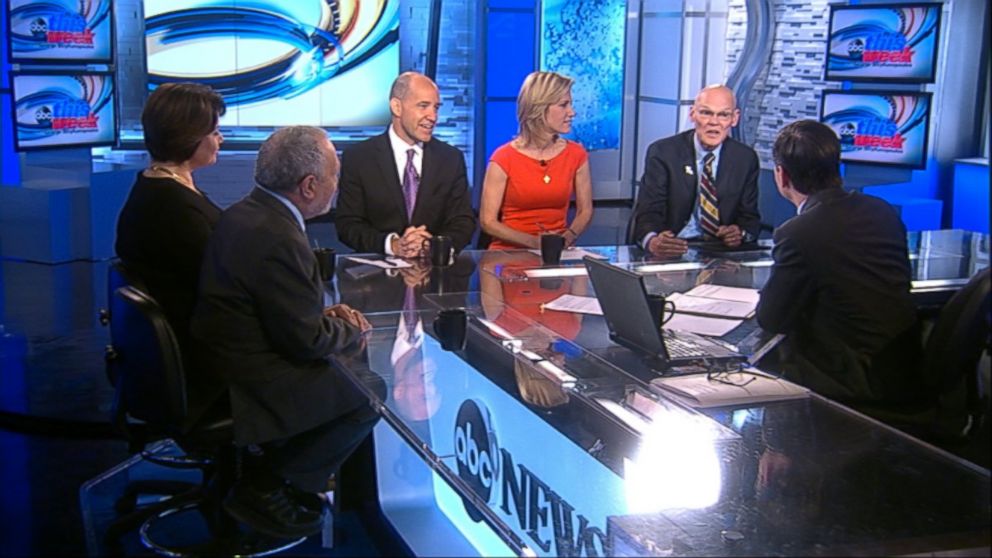 ABC News Political Analyst and Special Correspondent Matthew Dowd, ABC News Contributor and Republican Strategist Ana Navarro, Democratic Strategist James Carville, ABC News Contributor and Syndicated Radio Host Laura Ingraham, Former Clinton Labor Secretary and Professor, University of California, Berkeley Robert Reich on 'This Week'