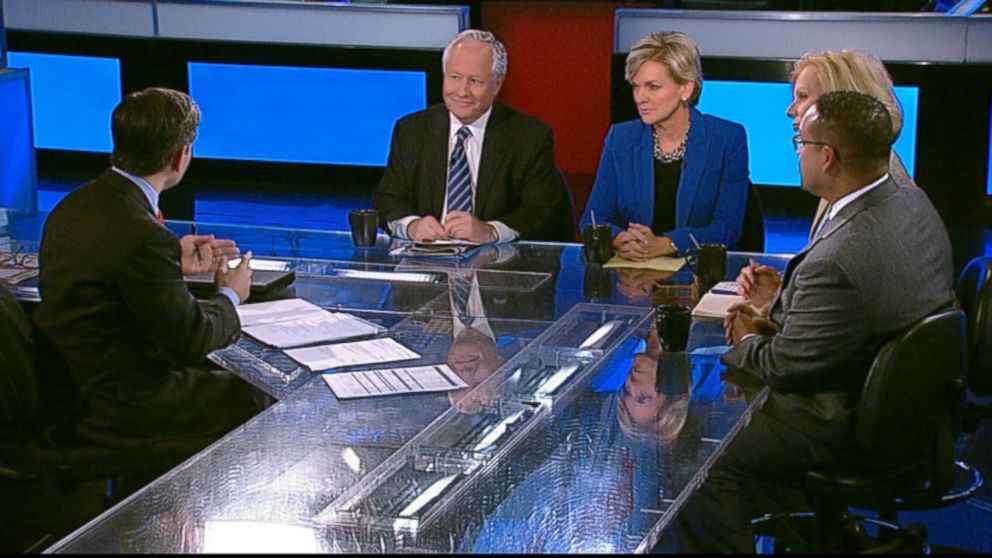 ABC News Contributor and The Weekly Standard Editor Bill Kristol, The Wall Street Journal Columnist Peggy Noonan, Former Michigan Governor (D) Jennifer Granholm, Rep. Keith Ellison (D) Minnesota on 'This Week'
