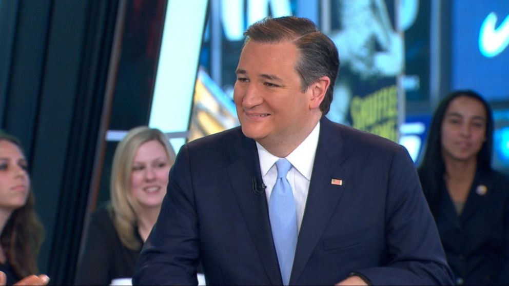 GMA hosts a Town Hall Meeting with Republican Presidential Candidate, Senator Ted Cruz., April 18, 2016, in New York.