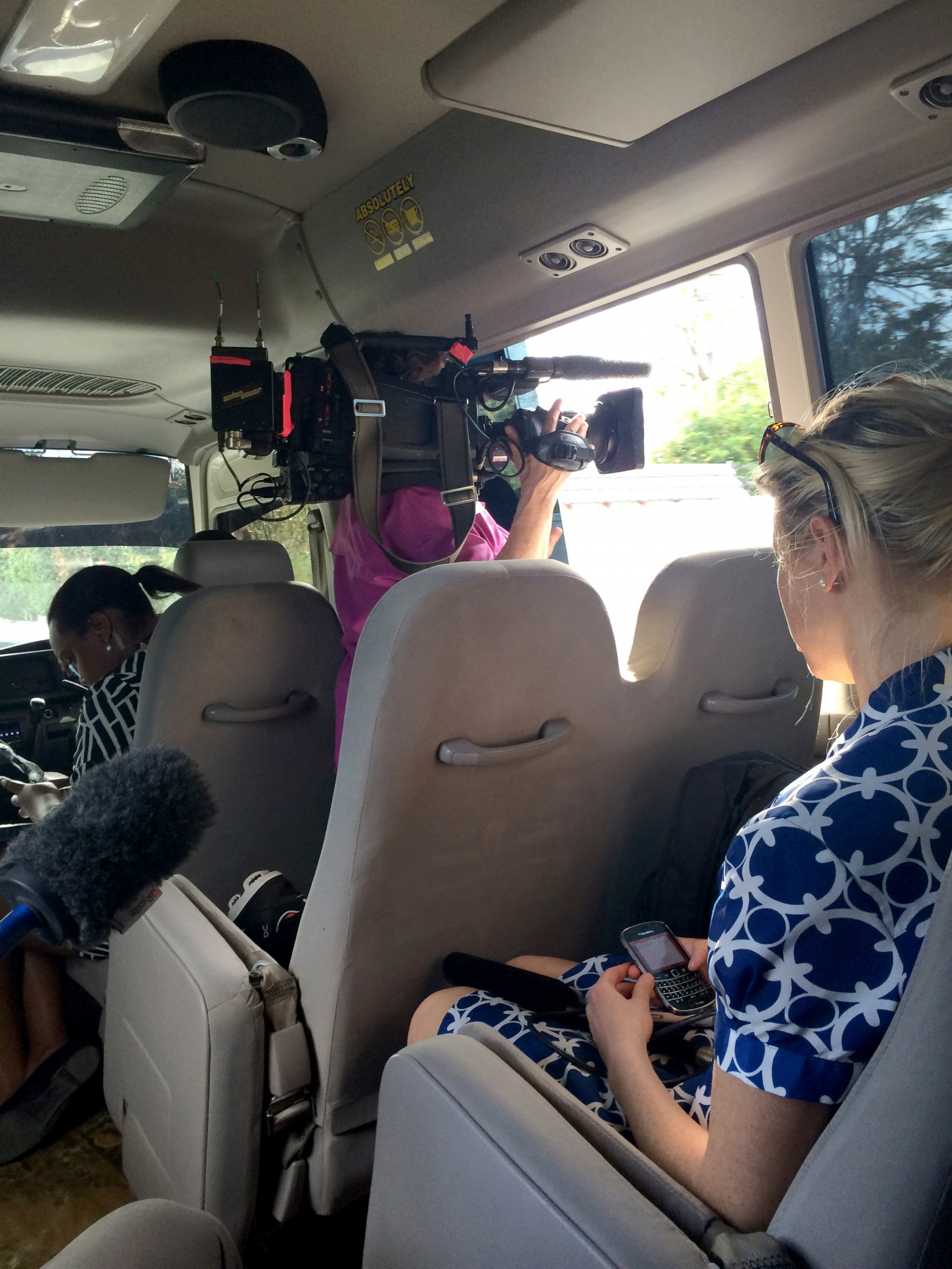 PHOTO: Traveling with the White House press corps isn't always as glamorous as it sounds. 