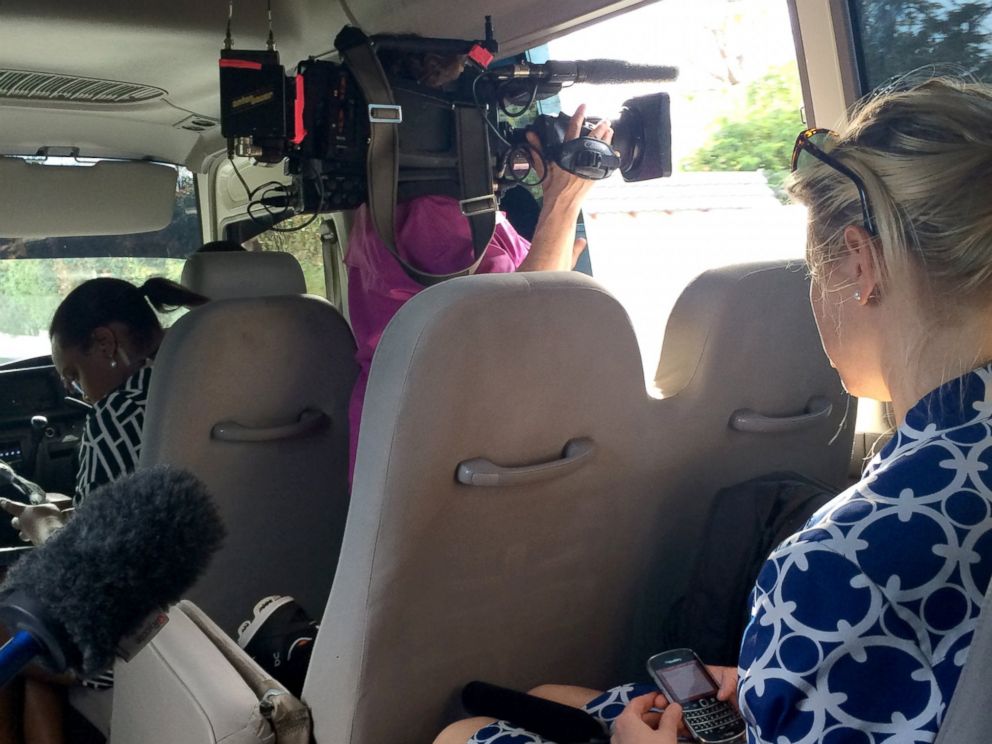 PHOTO: Traveling with the White House press corps isnt always as glamorous as it sounds.