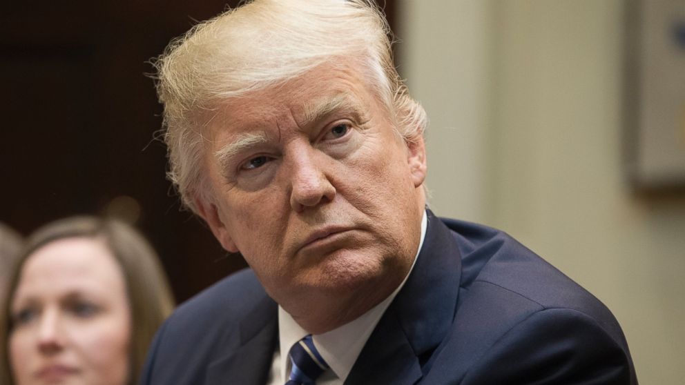 US President Donald J. Trump attends a meeting on healthcare in the Roosevelt Room of the White House in Washington on March 13, 2017. T
