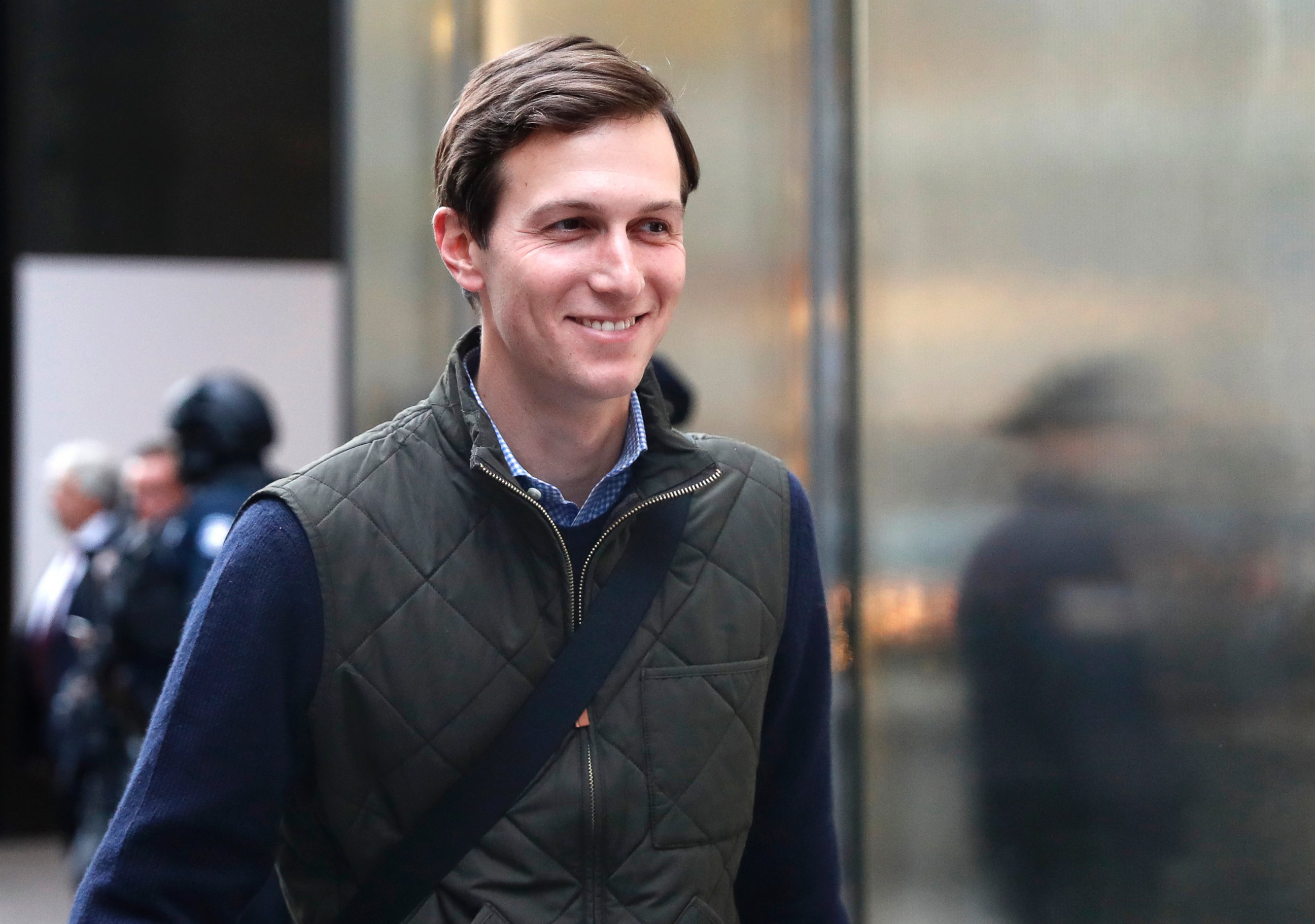 PHOTO: Jared Kushner, son-in-law of of President-elect Donald Trump walks from Trump Tower, in New York City, Nov. 14, 2016.