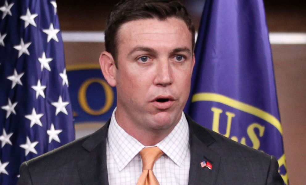 PHOTO: Rep. Duncan Hunter speaks during a news conference on Capitol Hill in Washington., April 7, 2011.