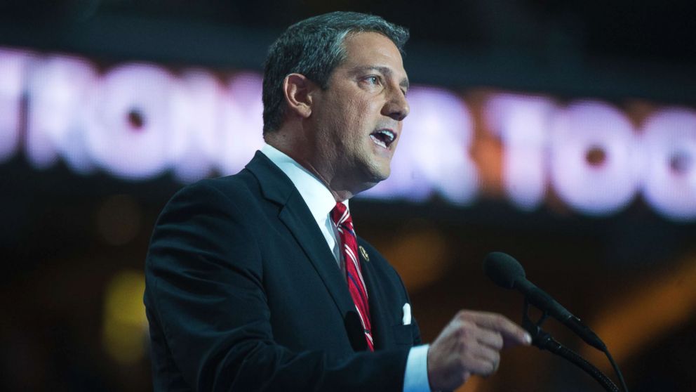 Rep. Tim Ryan, D-Ohio, speaks at the Wells Fargo Center in Philadelphia, Pa., on the final night of the Democratic National Convention, July 28, 2016. 