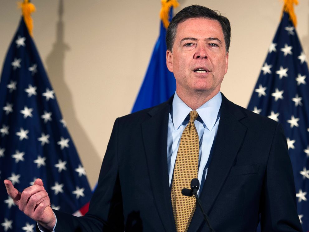 PHOTO: FBI Director James Comey makes a statement at FBI Headquarters in Washington, July 5, 2016.